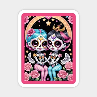 Couples Dia De Los Muertos 0041 Magnet