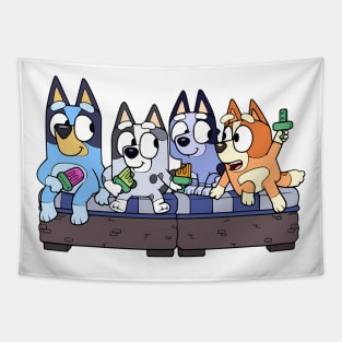 Funny Bluey Tapestry