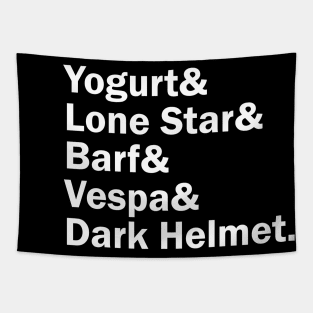 Funny Names x Spaceballs (Yogurt, Lone Star, Barf, Vespa, Dark Helmet) Tapestry