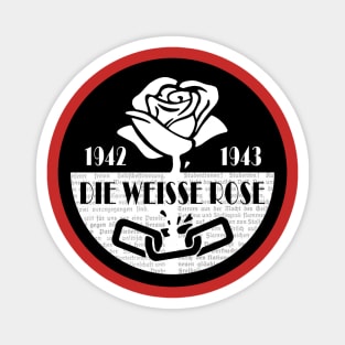 White Rose Resistance Magnet