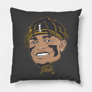 Justin Fields Pittsburgh Swag Head Pillow