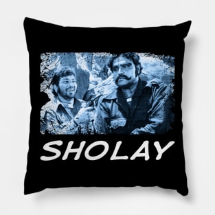 Sholays Timeless Dialogues and Drama Pillow