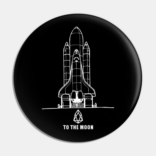 EOS TO THE MOON Pin by cryptogeek