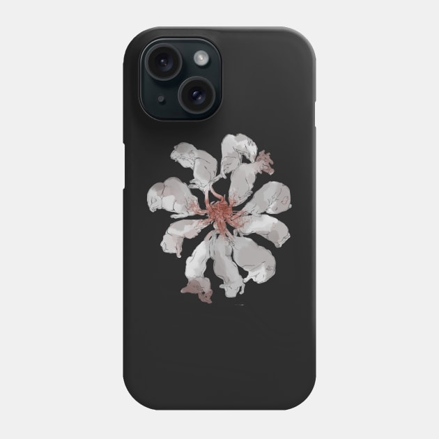 Rat king Phone Case by Wormunism