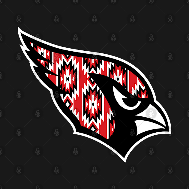 Discover Native Vertical Pattern Cardinals - Arizona Cardinals - T-Shirt