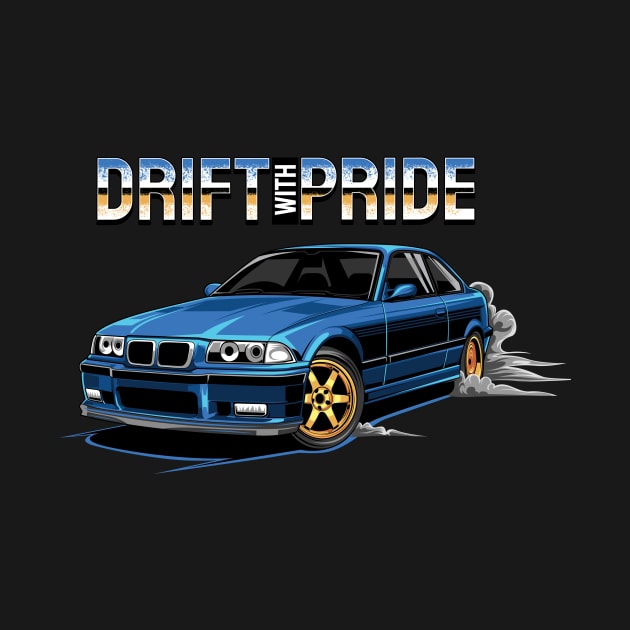 M3 E36 | Drift With Pride by yourcar.art