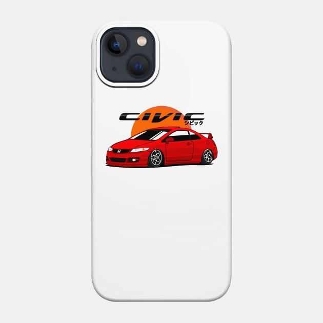 Civic SI red candy - Civic - Phone Case