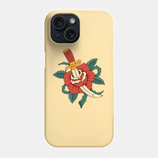 rose stab by knife Phone Case