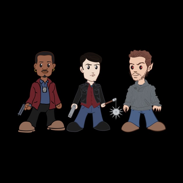 Grimm - Nick, Hank, Monroe by rexraygun