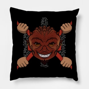 Judoka Devil (no caption) Pillow