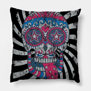 The Spiral of Skull Pillow