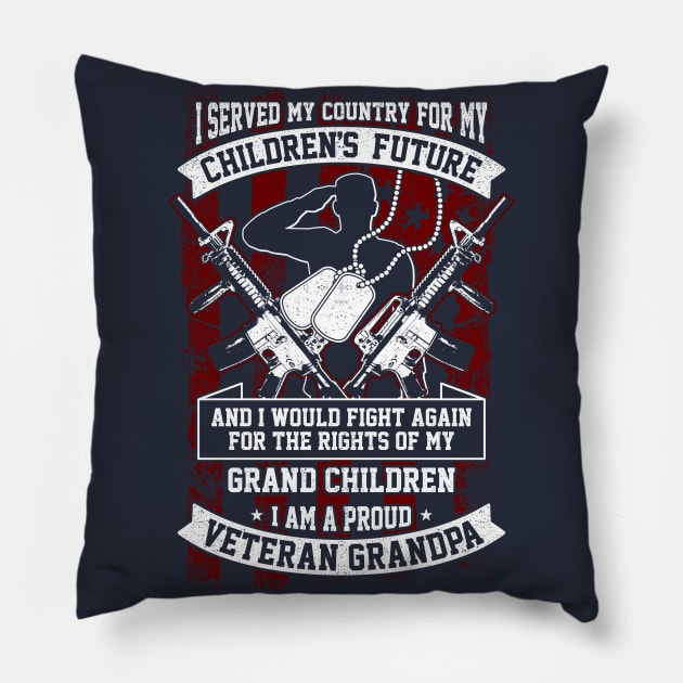 Veteran Grandpa Pillow by CuteCoCustom