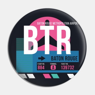 Baton Rouge (BTR) Airport // Sunset Baggage Tag Pin