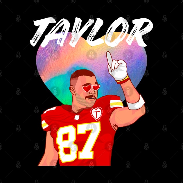 Travis Kelce in love by Qrstore