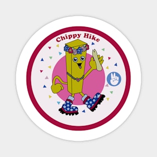 Mrs Chippy Hike Badge Magnet