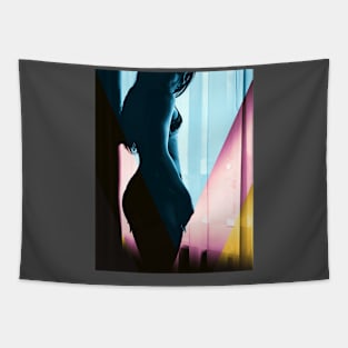 Sexy Girl Color Effect Tapestry