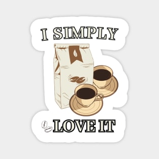 I simple love it (caffe style)t-shirt Magnet