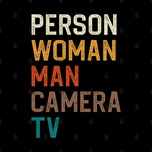 Person Woman Man Camera TV by DragonTees