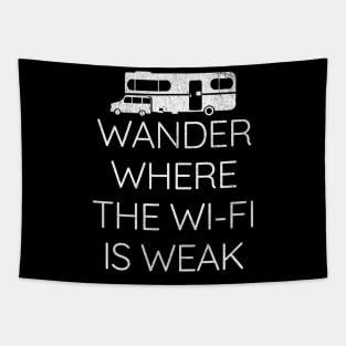 Airstream Camping Trailer Funny rv Camper Wanderlust Tapestry