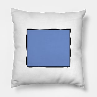 Blue square (Unique ART Style) Pillow