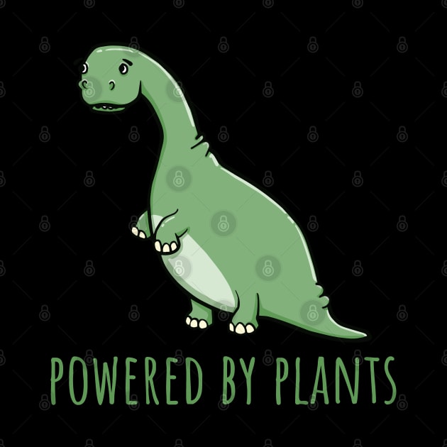 Powered By Plants Dinosaur by Huhnerdieb Apparel