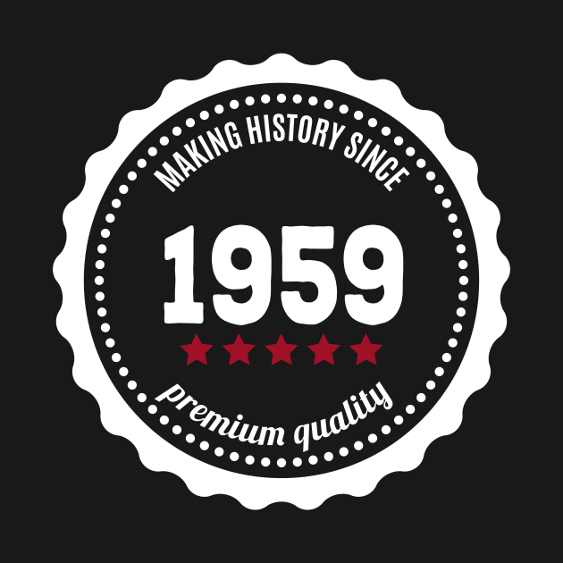 Making history since 1959 badge by JJFarquitectos