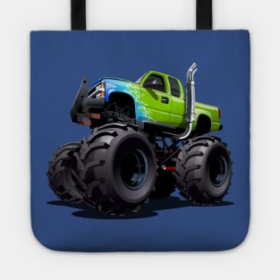 Cartoon monster truck Tote