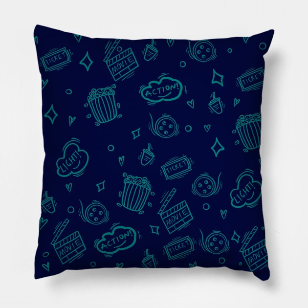 Film pattern Pillow by Xatutik-Art