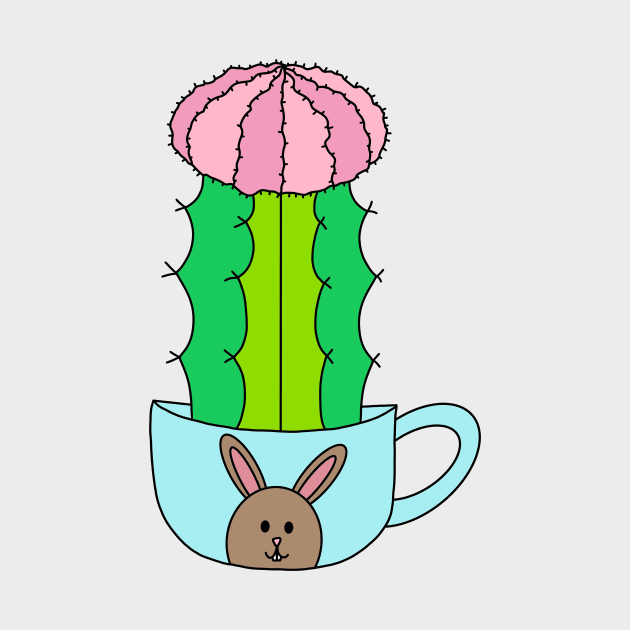 Cute Cactus Design #188: Hybrid Cactus In Cute Bunny Mug by DreamCactus