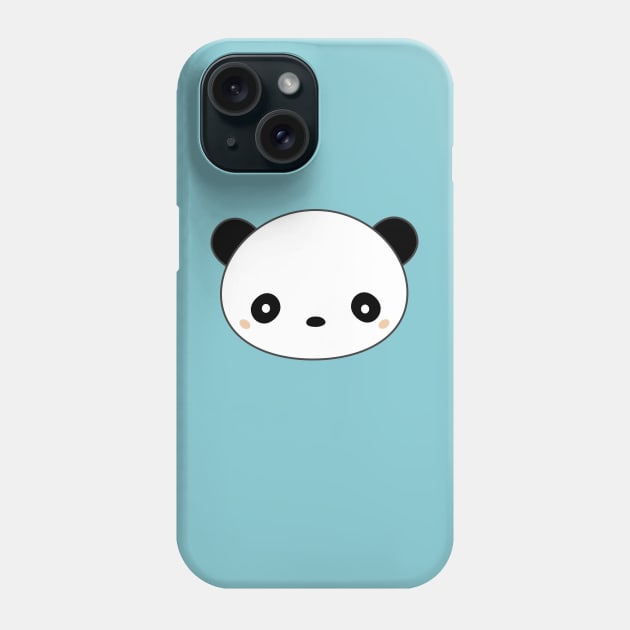 Kawaii Cute Panda Face Phone Case by happinessinatee