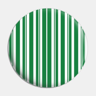 Dapper Stripes, Green Pin