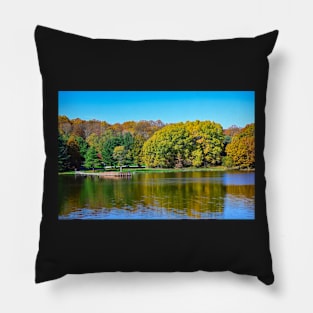 Autumn at the lake Pillow