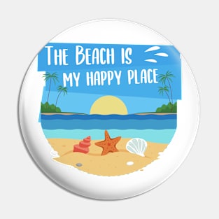 The Beach is my happy place Pin