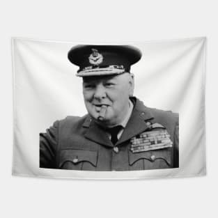 Sir Winston Churchill in uniform Tapestry