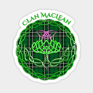 MacLean Scottish Tartan Celtic Thistle Magnet