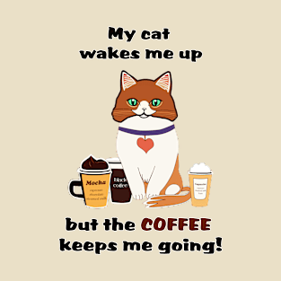 Morning Cat and Coffee T-Shirt