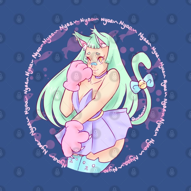 Pastel Nyaa by Lenetheartist