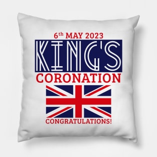 King’s Coronation, 6th May 2023 – Congratulations (Navy) Pillow