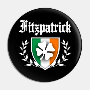 Fitzpatrick Shamrock Crest Pin