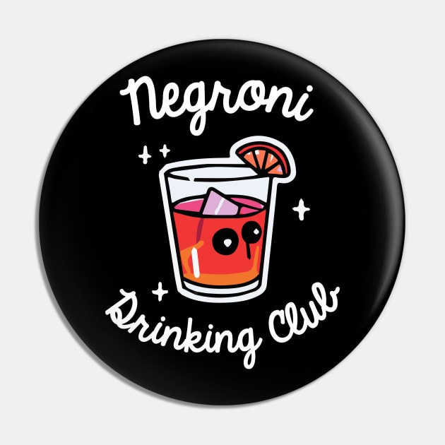 Negroni Drinking Club Cocktail Bartender Retro Pin by BetterManufaktur