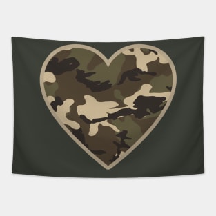 Camo Heart Tapestry