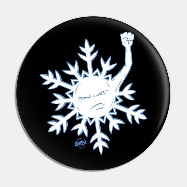 Snowflakes Pin by davemyersillustration