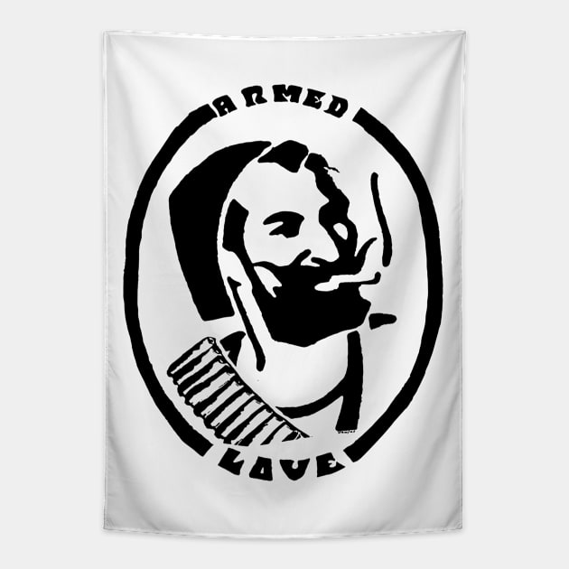 ARMED LOVE Tapestry by TheCosmicTradingPost