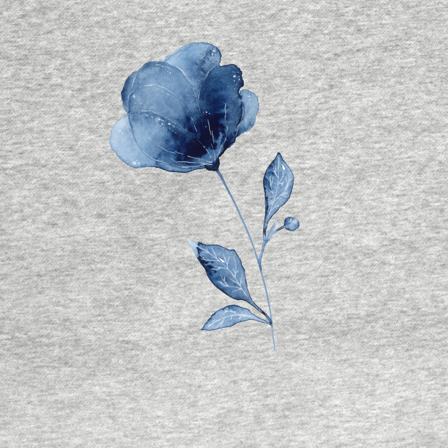 Indigo Flower - Flower - T-Shirt