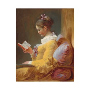 Young Girl Reading Painting by Jean-Honoré Fragonard T-Shirt