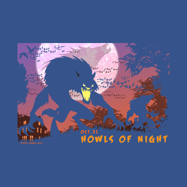 Discover Howls Of Night - Halloween - T-Shirt