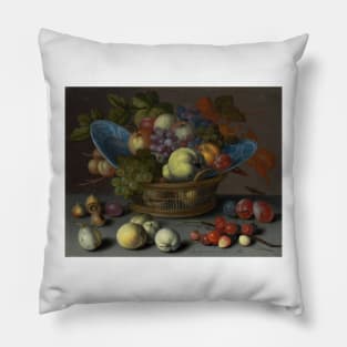 Basket of Fruits - Balthasar van der Ast Painting Pillow