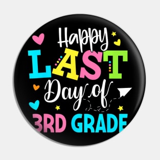 Last Day of 3rd Grade Kids Teacher Student Graduation Pin