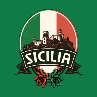 Sicilia / Retro Italian Region Design T-Shirt