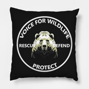 Voice For Wildlife - Bear Pillow